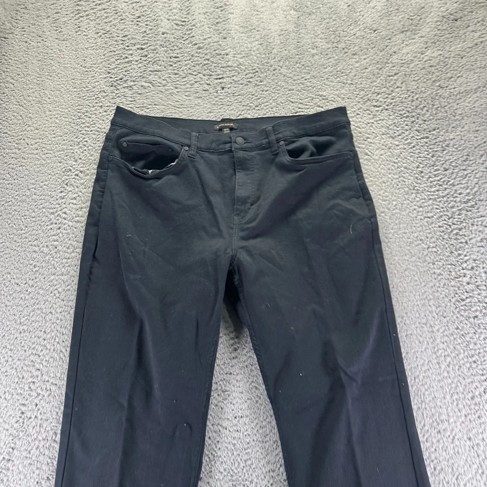 Banana Republic Pant Men 38x32 Black Cotton Chino Straight Office Preppy Stretch